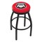 Holland Bar Stool Co 30" Blk Wrinkle Georgia "Bulldog" Swivel Bar Stool, Accent Ring L8B2B30GA-Dog - alternate 1
