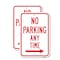 Signmission No Parking Any Time With Right Arrow, 12'' X 18'' 2 Signs, Heavy Gauge Aluminum, 2PK A-1218-2PACK-25057 - alternate 1