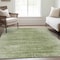 Homeroots 8' X 10' Artichoke Green And Fern Green Abstract Washable Indoor Outdoor Area Rug 587623 - alternate 2