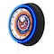 Holland Bar Stool New York Islanders 19 Double Neon Wall Clock Clk19BK - alternate 3