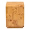 Bali & Pari Netra Modern and Contemporary Natural Real Burl Wood 1-Drawer Nightstand 253-13973-ZORO - alternate 3