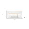 Homeroots 79" Brown And Clear Glass Dining Table 486029 - alternate 2