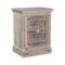 Homeroots 36" White Solid Wood Distressed Nightstand 521210 - alternate 2
