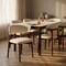 Leisuremod Sable Faux Leather Dining Chair with Rubberwood Legs SCW18BR - alternate 4