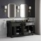 James Martin Vanities Brookfield 72" Double Vanity, Black Onyx, w/ 3 CM Phantome Eclos Top 547-V72-BKO-3PHT - alternate 2