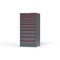 Strong Hold 11 drawer cabinet - (2x 2ft, 3x 3ft, 2x 4ft, 2x 5ft, 2x 6ft) - Red accents - Keyed Alike S3060-PPAAS-1101DS - alternate 3
