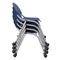 Regency Rico Classroom Training Mobile Stack Chair Armless - Navy Blue, 4PK K305-NV-4PK - alternate 3