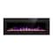 Edendirect 60 In Electric Fireplace Heater with Realistic Flames, Remote & Touch Control, Adjustable Colors ZR-FJ-C60 - alternate 1