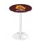 Holland Bar Stool Co 36" Chrome Arizona State Pub Table, Sparky Logo, 36" dia. Top L214C3636ArizSt-S - alternate 1