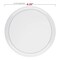 Smarty Had A Party 625 Clear Flat Round Disposable Plastic Pastry Plates 120 Plates, 120PK 836-CL-CASE - alternate 4