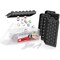 Emporio Kitchen Round Ice Cube Tray Set Pack of 2, BPA-Free, 33 Ice Balls per Tray, Lid & Tongs, Black EMPICES32BK - alternate 1