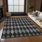 Homeroots 3' X 5' Charcoal Geometric Washable Indoor Outdoor Area Rug 577031 - alternate 3