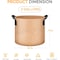 Ipower 2 Gallon Grow Bags Heavy Duty 300G Thickened Nonwoven Fabric Plant Pots, Tan, 5PK GLGROWBAG2X5TAN - alternate 2