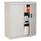 Sandusky Lee Heavy Duty Welded Steel Counter-Height Storage Cabinet, 36x18x36, Dove Gray EA2R361836-05 - alternate 2
