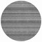 Homeroots 8' Gray And Silver Round Striped Washable Indoor Outdoor Area Rug 610596 - alternate 3