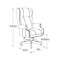 Office Star Products TEX Collection Executive High Back Chair, Black / Royal Cherry TEX280-3 - alternate 2