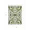 Homeroots 3' X 5' Green And Ivory Damask Washable Indoor Outdoor Area Rug 614425 - alternate 4