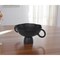 Homeroots 11" Black Metal Round Pedestal Centerpiece Bowl 609354 - alternate 1
