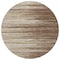 Homeroots 8' Brown Beige And Ivory Round Striped Washable Indoor Outdoor Area Rug 597231 - alternate 2