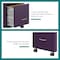 Space Solutions 14.25 in W 2 Drawer Mobile Vertical File Cabinet, Midnight Purple 25277 - alternate 4