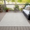 Homeroots 3' X 5' Ivory And Beige Geometric Washable Indoor Outdoor Area Rug 583300 - alternate 3