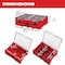 Milwaukee Tool Deep Compartment Box with 2 compartments, Plastic, 7.0 in H x 19.7 in W 48-22-8432 - alternate 3