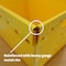 Flipside Corrugated Postal Storage Tote, 18-1/4 in L x 13-1/4 in W x 11-3/5 in H, Yellow, Plastic, 4 PK 40142 - alternate 3