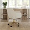 Martha Stewart Rayna Upholstered Office Chair in Off White/Polished Brass CH-220921-6-CR-GLD-MS - alternate 3