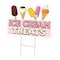 Signmission Ice Cream Treats Yard Sign & Stake outdoor plastic coroplast window, C-DC-1824-DS-Ice Cream Treats C-DC-1824-DS-Ice Cream Treats - alternate 1