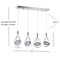 Jonathan Y Orion 29" Adjustable Modern Integrated 4-Light Linear LED Metal Pendant, Chrome JYL7034A - alternate 4