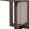 Homeroots 52" Brown Solid Wood and Rattan Cross Leg Base Round Top Dining Table 712198 - alternate 3