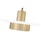 Z-Lite Ludo Matte White + Modern Gold 1 Light Pendant 829P12-MW-MGLD-LED - alternate 4