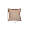 Homeroots 24" Brown and White Striped Cotton Throw Pillow With Fringe 529298 - alternate 3