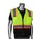 Pip ANSI Type R Class 2 Two-Tone Eleven Pocket Tech-Ready Mesh Surveyors Vest w/Ripstop Black Bottom Fr 302-0650D-LY/M - alternate 1