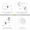 Nuwatt 4 Inch MR16 LED Retrofit 12V Recessed Downlights, 5CCT 2700K-5000K, 600LM, GU5.3 Base, 6PK NW-DL-4-MR16-LV-5CT-WH-6P - alternate 4