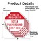 Signmission Private Property Not a Playground K, 4 inch X 4 inch, Vinyl Decal, 5PK OC-D-5PACK-4-162 - alternate 3