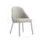Manhattan Comfort Gracie Dining Chair in Stone and Black - Set of 2 2-DC100-BST - alternate 3