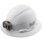 Klein Tools Hard Hat with Lamp, PC/ABS, 4-point Point Ratchet with Pivot, Type 1, Class E, White 60406RL - alternate 1