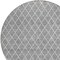 Homeroots 8' Gray And Ivory Round Geometric Washable Indoor Outdoor Area Rug 596107 - alternate 3