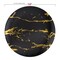 Smarty Had A Party 7.5" Black w/Gold Marble Stroke Round Disposable Plastic Appetizer/Salad Plates (120 Plates), 120PK 907BG-CASE - alternate 3
