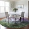 Homeroots 8' Purple Olive Green And Silver Round Abstract Washable Indoor Outdoor Area Rug 617367 - alternate 2