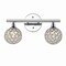 Jonathan Y Maeve 13" 2-Light Iron/Glass Contemporary Glam LED Vanity Light, Chrome JYL7535A - alternate 1