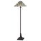 Homeroots 62" Bronze 2-Light Traditional Floor Lamp, Gray and Ivory Abstract Tiffany Glass Empire Shade 526317 - alternate 2