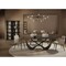 Homeroots 94" Black Glass and Brass Pedestal Base Dining Table 718892 - alternate 2