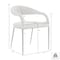 Armen Living Morgan Upholstered Dining Chair with Matte Black Iron and Blue Fabric - Set of 2 LCMOSIBLKBLU - alternate 3