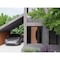Vdomdoors Front Exterior Prehung Steel Door Ronex1077 Teak 2 Sidelight Exterior Windows Sidelites Entry Metal RONEX1077EXD-OAK-W16+36+16 x H80-LH-I - alternate 3