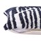 Homeroots 22" Navy and White Geometric Cotton Throw Pillow 534313 - alternate 1