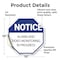 Signmission Notice Alarm and Video Monitoring i, 10 Inch X 10 Inch, Vinyl Decal OC-D-10-325 - alternate 2