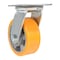 Vestil Polyurethane Swivel Caster 5 In. Diameter x 2 In. Width 990 Lb. Capacity Orange/Gray CST-VE-5X2PUA-S - alternate 3