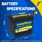 Goodyear 35-AGM BCI Group Size 35 12V 55 AH, 100RC, 650 CCA Platinum series Rechargeable AGM Battery GY4140754 - alternate 4